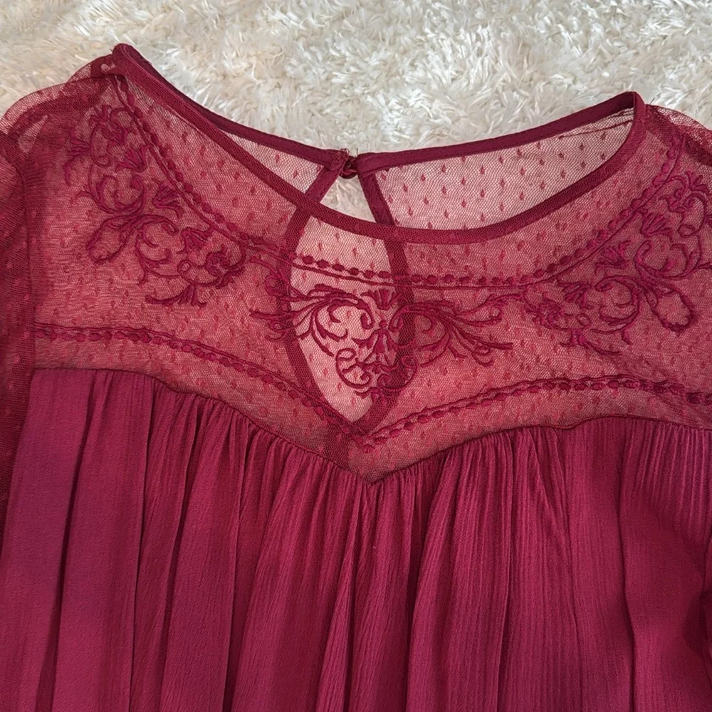 Blue Rain Raspberry-colored Dress - Picture 3 of 5